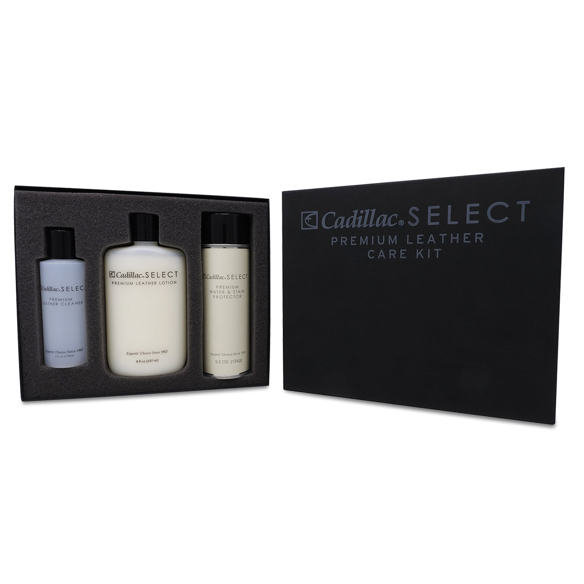Cadillac Select Premium Leather Care Kit - Leather Cleaner, Lotion  Conditioner & Water & Stain Protector